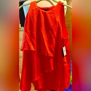 NWT - Alfani Nouveau Fleur Tiered Asymmetrical Tank Size 6  Orig $49 Sell $20